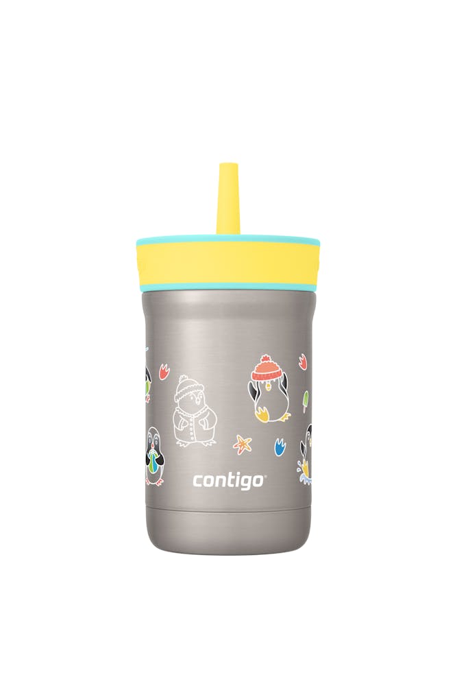 Kids Leighton Spill-Proof Stainless Steel Tumbler with Straw, 12oz R7