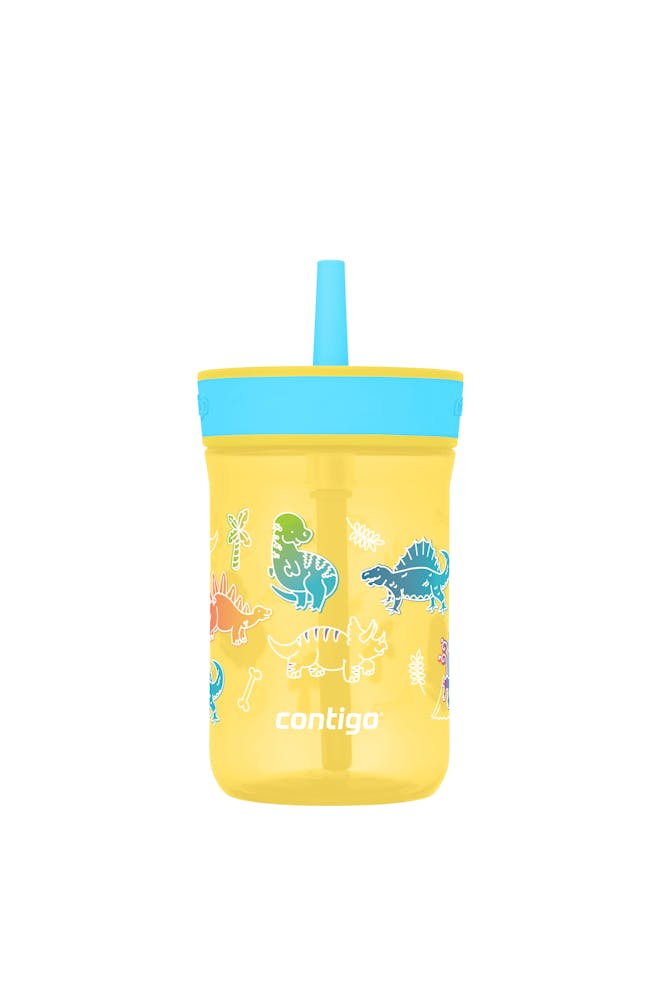 Kids’ Leighton Straw Tumbler with Spill-Proof Leak-Proof Lid, 14oz T2