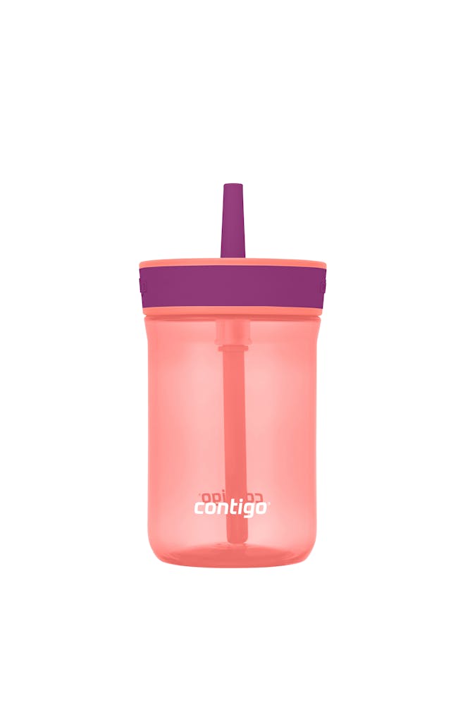 Kids’ Leighton Straw Tumbler with Spill-Proof Leak-Proof Lid, 14oz D0