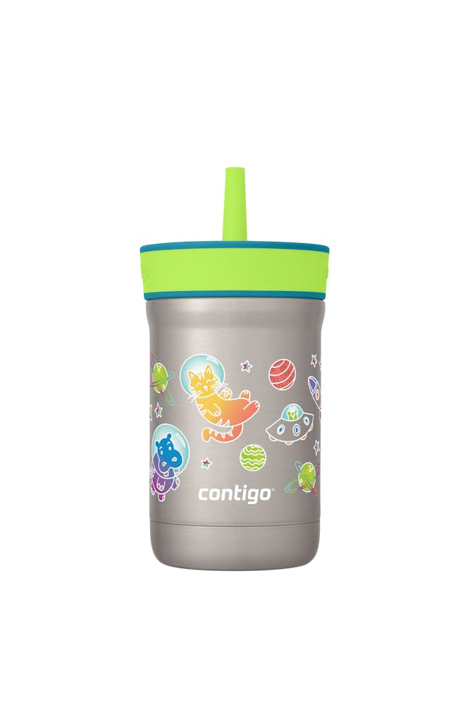 Kids Leighton Spill-Proof Stainless Steel Tumbler with Straw, 12oz R7