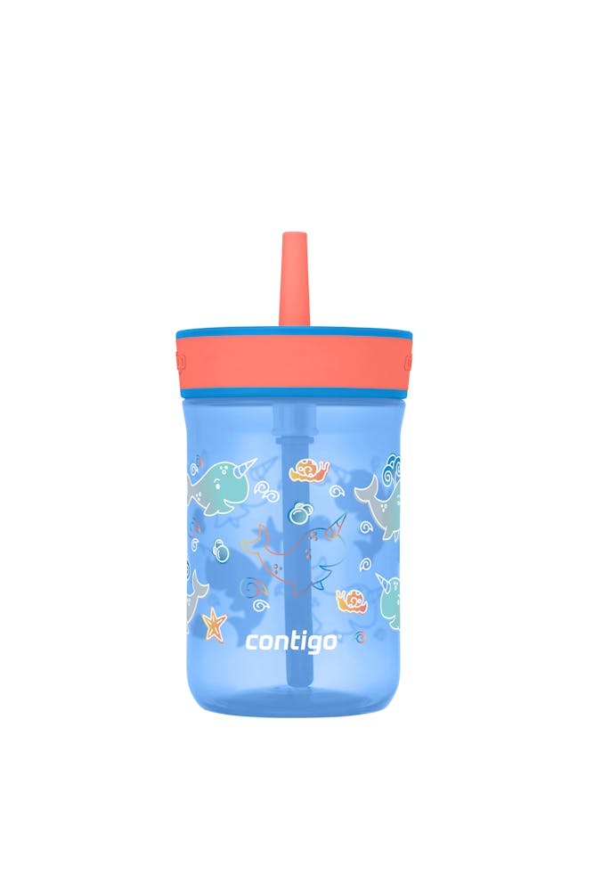 Kids’ Leighton Straw Tumbler with Spill-Proof Leak-Proof Lid, 14oz D0