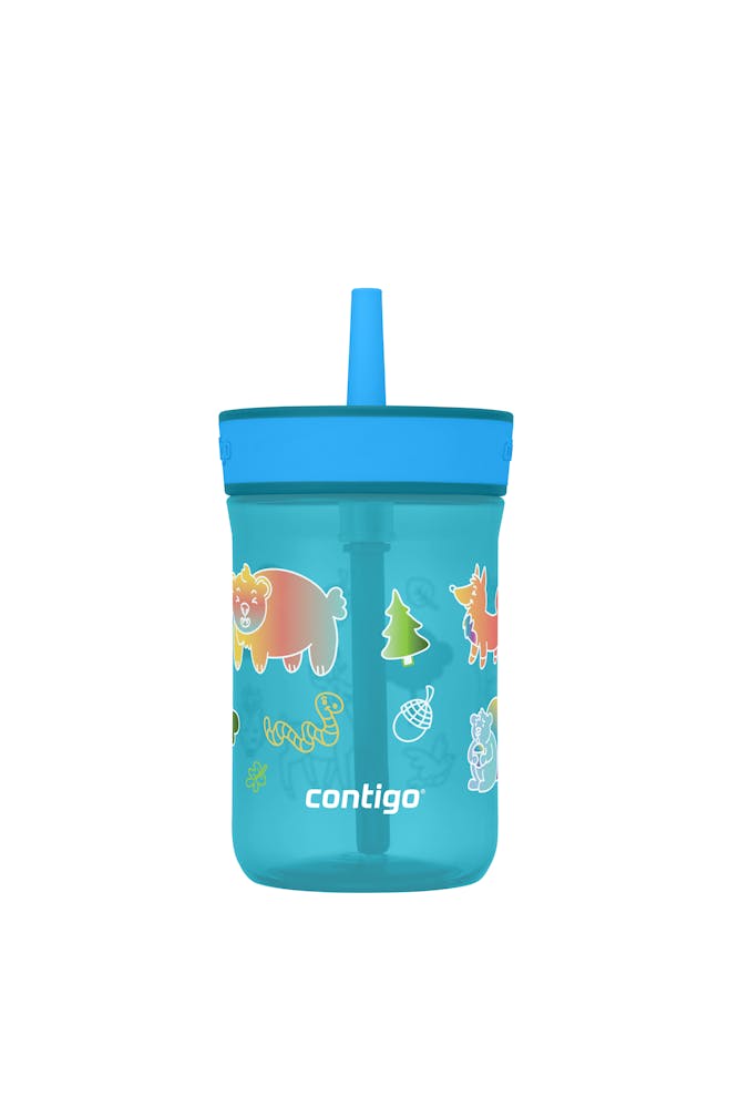 Kids’ Leighton Straw Tumbler with Spill-Proof Leak-Proof Lid, 14oz T2
