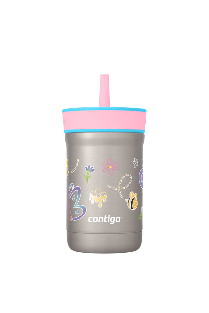 Kids Leighton Spill-Proof Stainless Steel Tumbler with Straw, 12oz I4