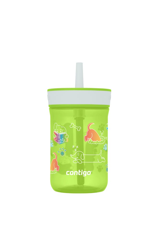 Kids’ Leighton Straw Tumbler with Spill-Proof Leak-Proof Lid, 14oz T2